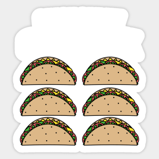 Check Out My Sixpack Tacos Sticker
